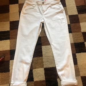 Size 8 White Cabi Jeans